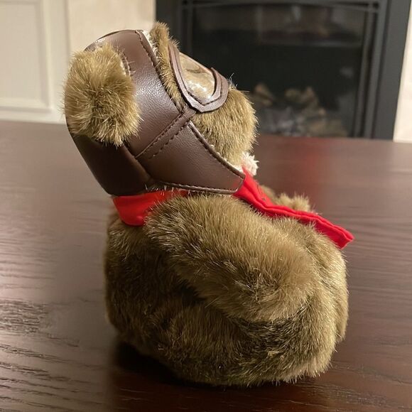 Hershey's Brown Bear Bomber Headgear Red Scarf Airplane Pilot 6” Hershey HTF - Picture 5 of 9